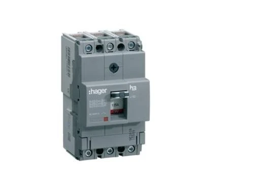 Hager X160 - Automatic Switch 3P3D 18KA 100A TM Fixed