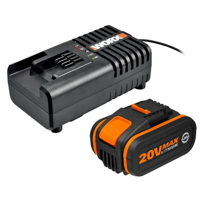 Worx Battery Charging Station for Powershare Batteries/Fast Battery Charger., WA3604 80W, 20V