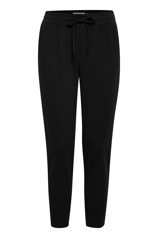 ICHI IHKATE PA Women's Jogging Trousers Regular Fit, Black (10001), L
