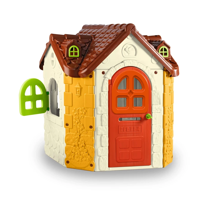 FEBER - Fancy House, playhouse for Kids, outdoor, garden toys (Famosa Toys 800010962), multicoloured