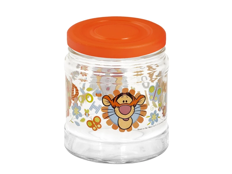 Home 7504800 Set of 6 Glass Winnie The Pooh Cc850 Containers Kitchen Jars - Image 1