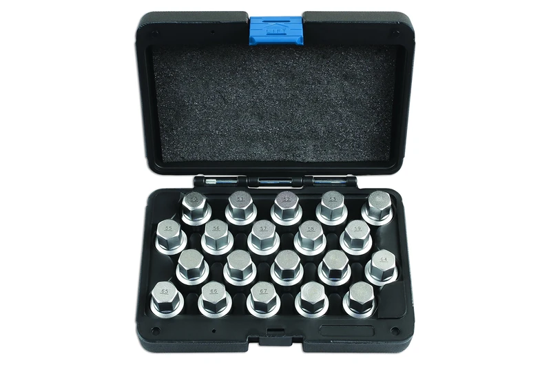 Laser 6662 Locking Wheel Nut Key Set 20pc - for VAG, Porsche
