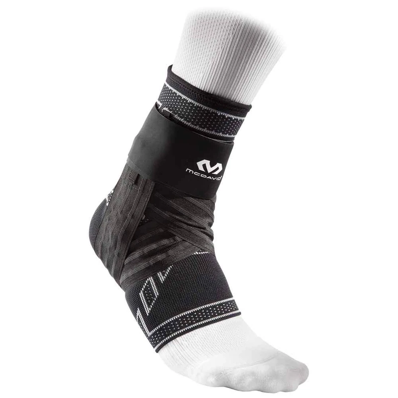 McDavid Men's Elite Engineered Elastic Ankle Support Brace, Black, X-Large