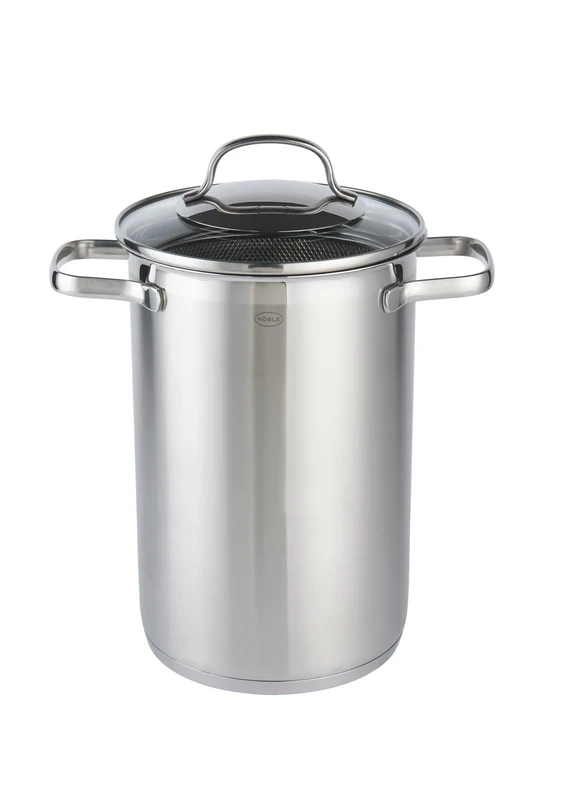 RÖSLE Elegance Asparagus and Pasta Pot, High-Quality Pot for Preparing Pasta or Vegetables, 4.5 litres, Stainless Steel 18/10, Sieve Insert, Dishwasher Safe, 30.5 x 17.3 x 24.7 cm, Silver