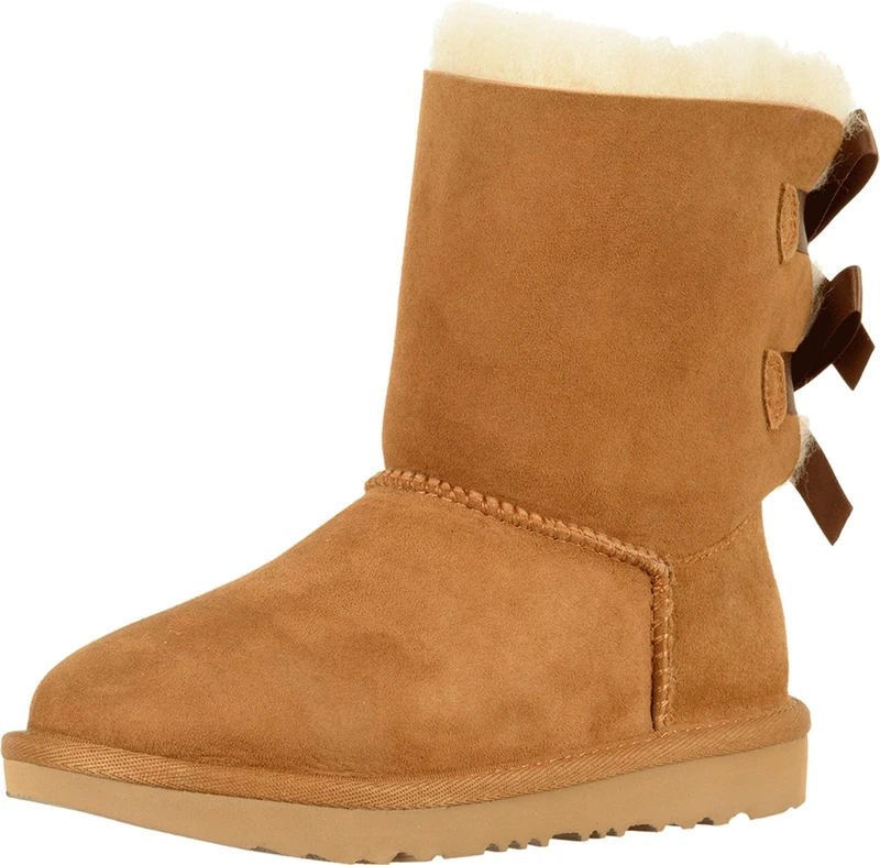 UGG Unisex Kids Bailey Bow II Classic Boot, Chestnut, 9 UK Child
