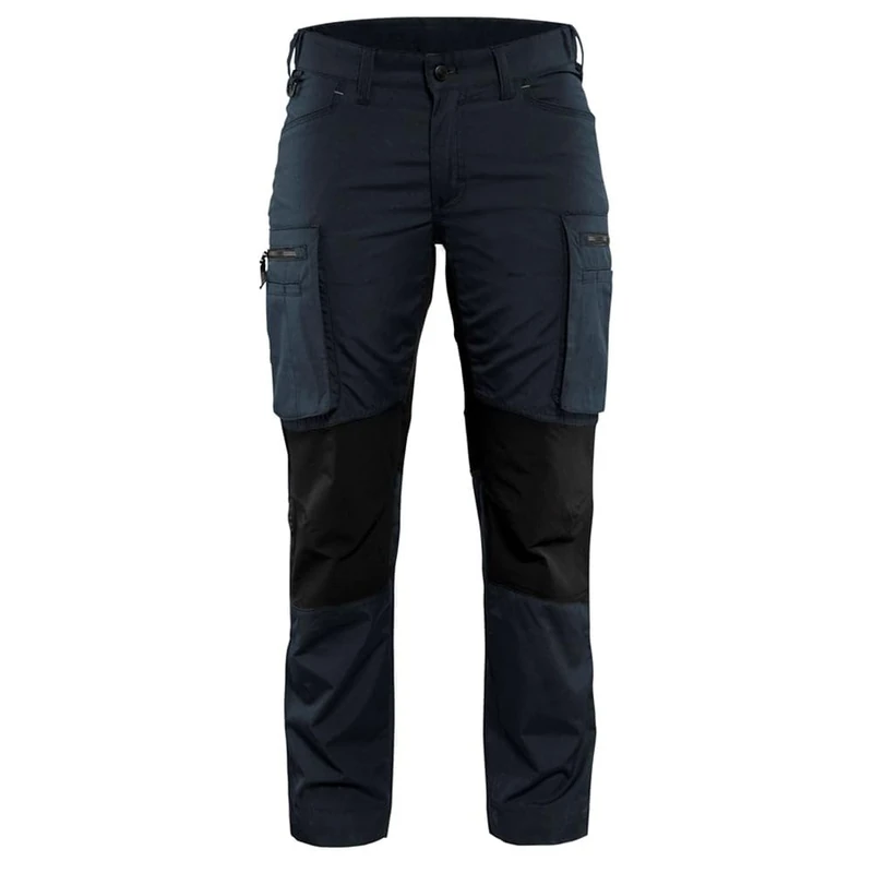 Blakläder 715918458699C30 Size C30 "Stretch" Ladies Service Trousers - Dark Navy Blue/Black