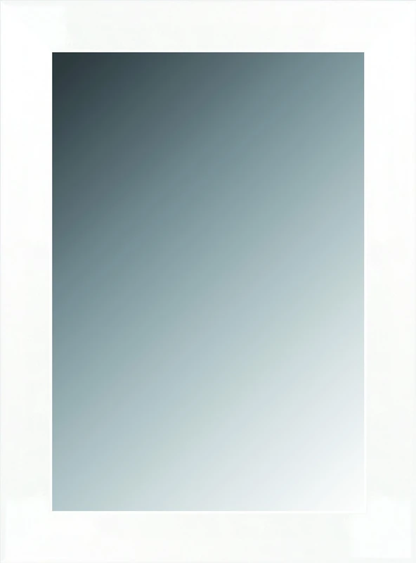 Lienzos Levante Decorative Bathroom/Hallway Mirror, Wood, White, 88 x 67 cm - Image 1