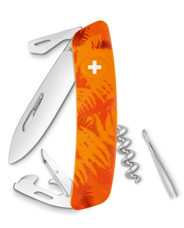 Swiza C03 Multifunction Swiss Army Knife, C03FILIX, red, 16.8