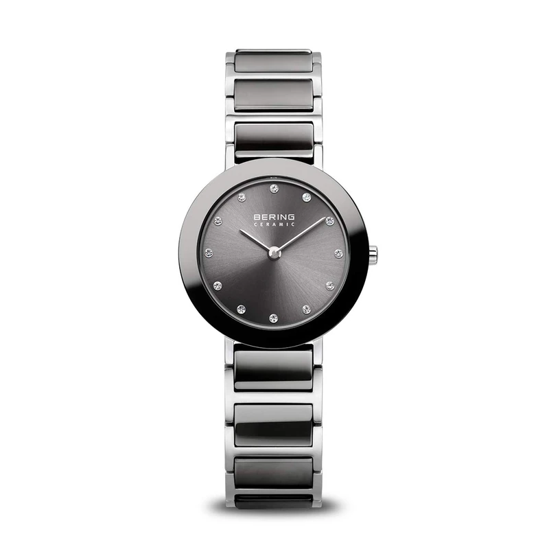BERING Women Analog Quartz ceramic collection Watch with stainless steel/Ceramic Strap and Sapphire Crystal 11429-783