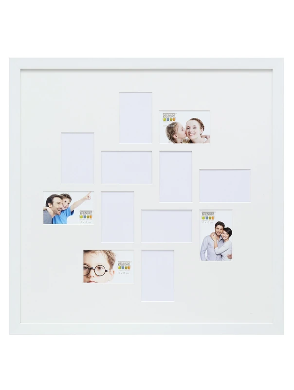 Deknudt Frames photo, Resin, White, 6 x 6 x 1.6 cm - Image 1