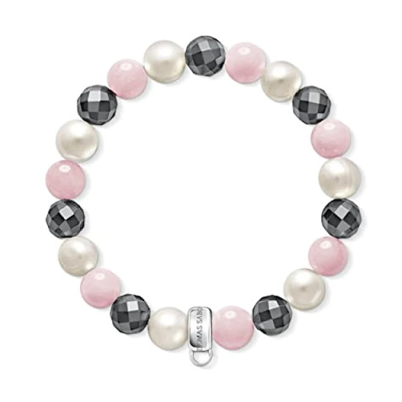 Thomas Sabo Charm Bracelet Pink, White, Gray 925 Sterling Silver X0188-581-7-L - Image 1