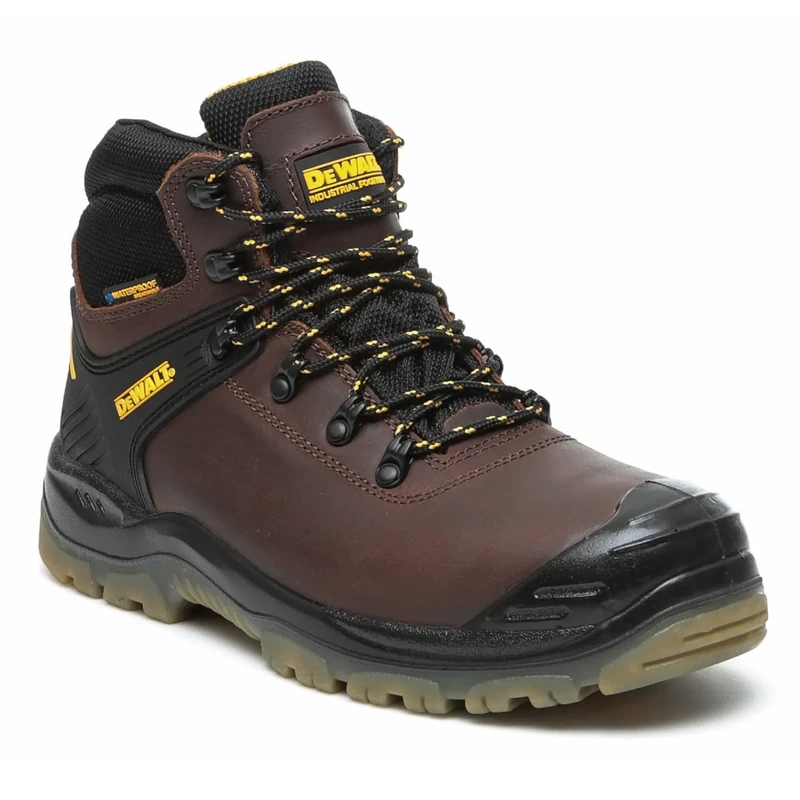 DEWALT Newark Waterproof Safety Boots, Brown Size 10