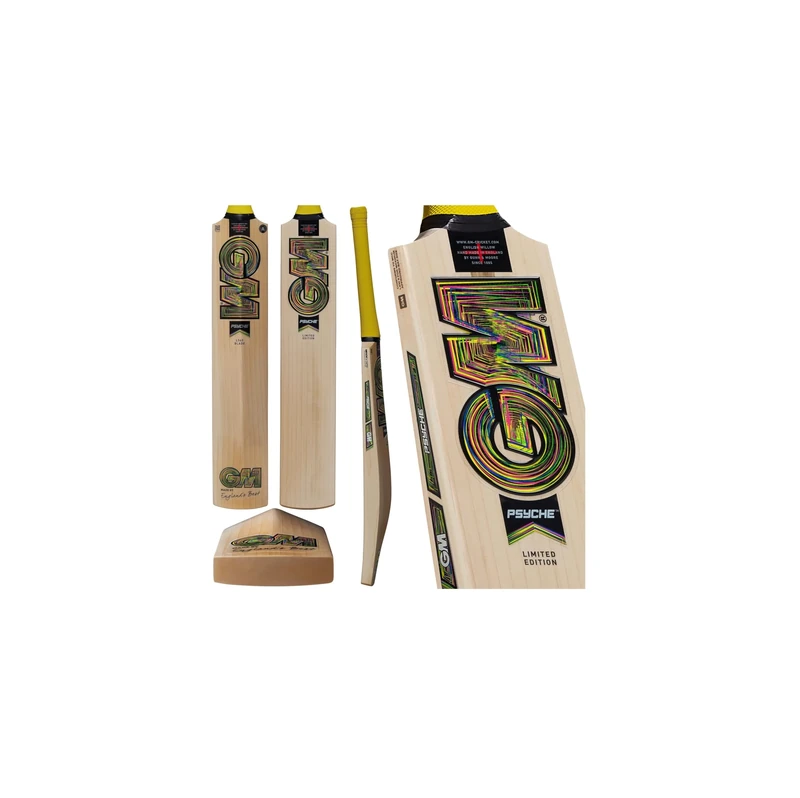 GM | Cricket Bat | Psyche 606 Delta | Superior Seasoned Unbleached Grade 3 English Willow | Superlight Profile, DXM, ToeTek and NOW! | Full Size for Players 175cm / 5' 9" & over | Gunn & Moore