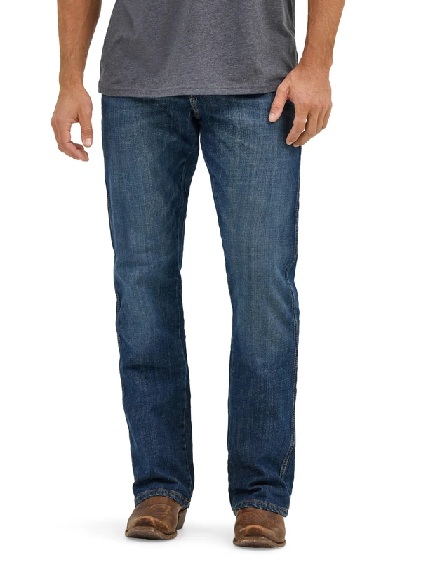 Wrangler Men's Retro Relaxed Fit Boot Cut Jeans, Jackson Hole, 31W 32L UK