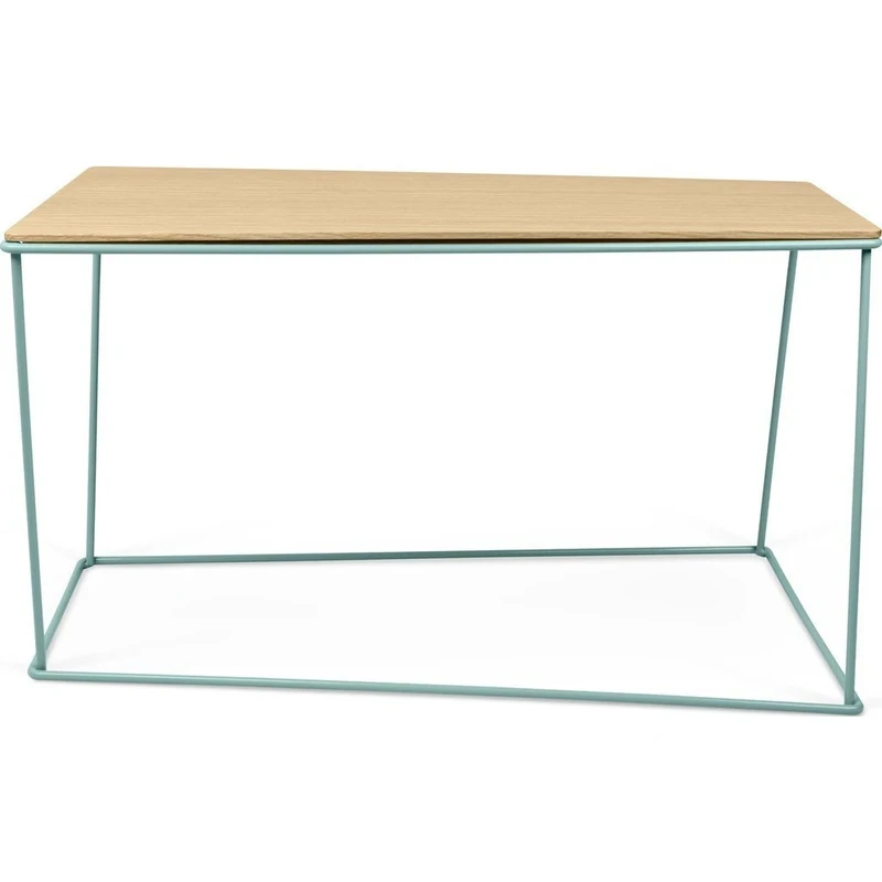 SYMBIOSIS, Opal Coffee Table, Oak/Green, 70x43x39 cm