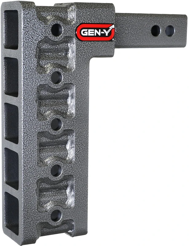 Dual Receiver Drop Hitch 2" Class IV 10K Dual Towing Hitch, 5- Adjustment positions, Includes two 5/8" Hitch pins (10" DROP)
