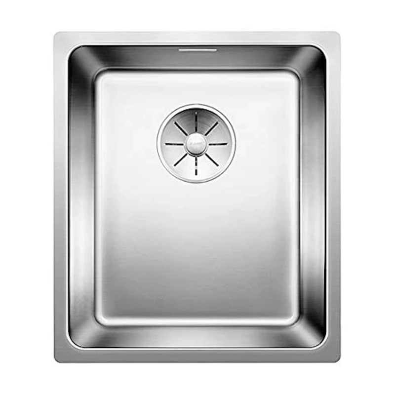 BLANCO ANDANO 340-U | Stainless Steel Sink | Installation Type: undermount Installation | for 40 cm Wide Base cabinets | Resistant to Scratches | Spacious Bowl Volume | [38x44x19.9 cm]