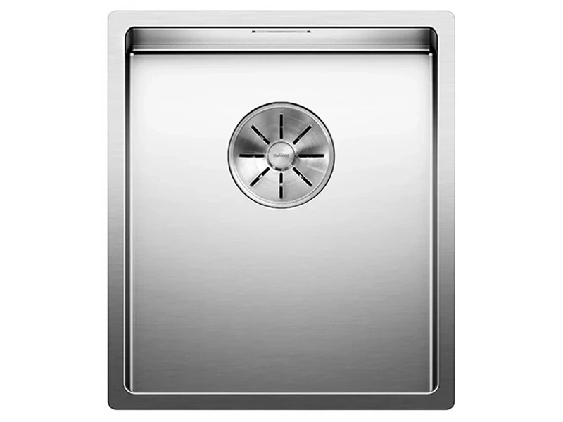 Blanco CLARON 340-IF Stainless Steel Sink Installation Type: Installation from Top and Flush Surface for 40 cm Wide Base Cabinets Resistant to Scratches Large Basin Volume