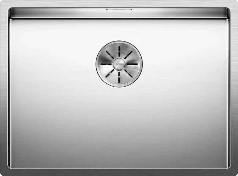 BLANCO CLARON 550-IF Stainless Steel Sink Installation Type: Installation from Top and Flush Surface for 60 cm Wide Base Cabinets Resistant to Scratches Large Basin Volume