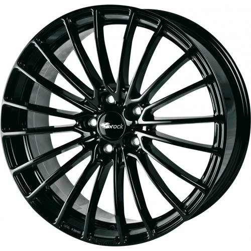 Brock B24 8 x 18 ET 38 Bolt Circle 5 x 114 Hub Centering 72.6 580070383, Black Painted