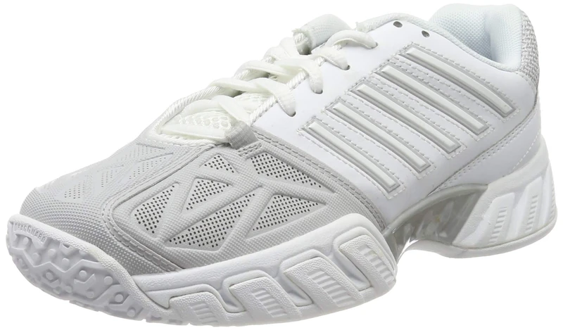 K-Swiss Performance Women's KS TFW Bigshot Light 3 Omni Tennis Shoes, White (White/Silver 01), 4 UK 37 EU - Image 1
