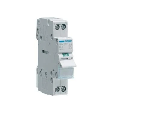 Hager SBB232 – Modular Switch 2 Pole 32a with Indicator Light