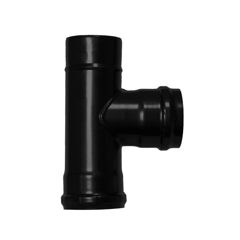 Wolfpack 22013150 90° T-Tube for Vitrified Pellet Stove, Diameter: 80 mm