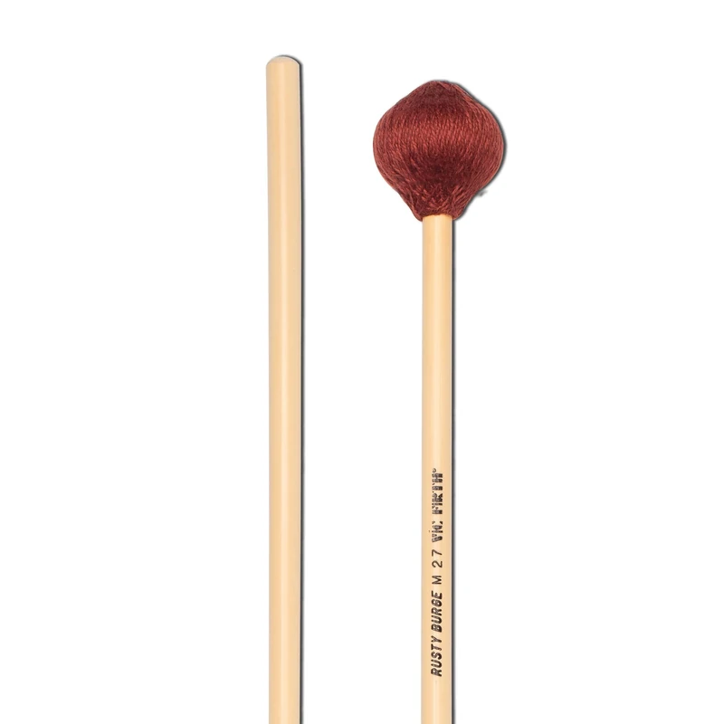 Vic FIrth - Signature Series Marimba Mallets - M27 - Rusty Burge - Cord - Medium - Red