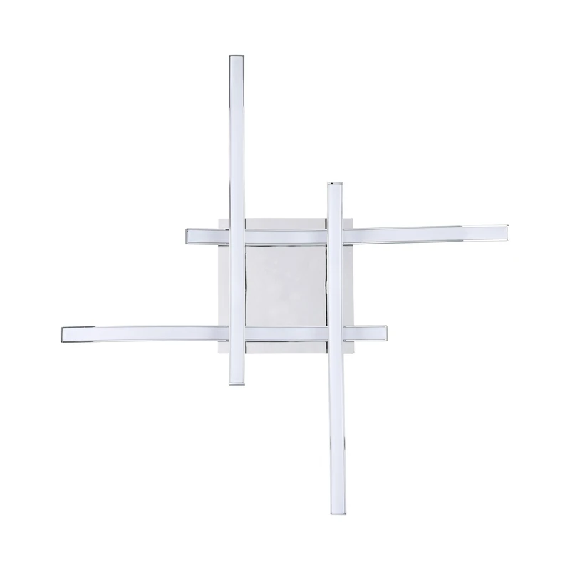 Eglo LED Ceiling lamp Valmora, 4-Light Ceiling Fixture, Material: Aluminium, Plastic, Colour: Chrome