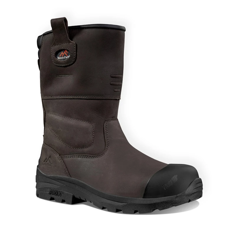 Rock Fall Men's Texas Safety Boot, Brown, 5