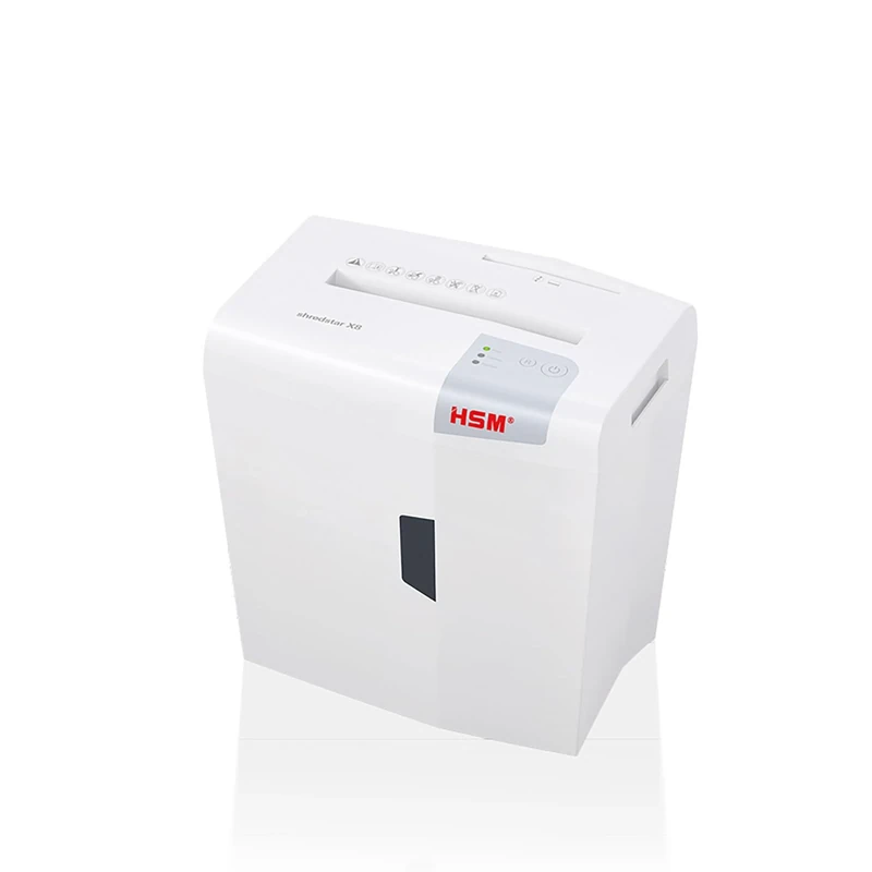 HSM shredstar X8 Paper Shredder Particle-Cut 4.5 x 30 mm Security Level P-4 Quiet Home Office Shredder for Paper, CDs, DVDs, Credit Cards, 18 L Collection Container
