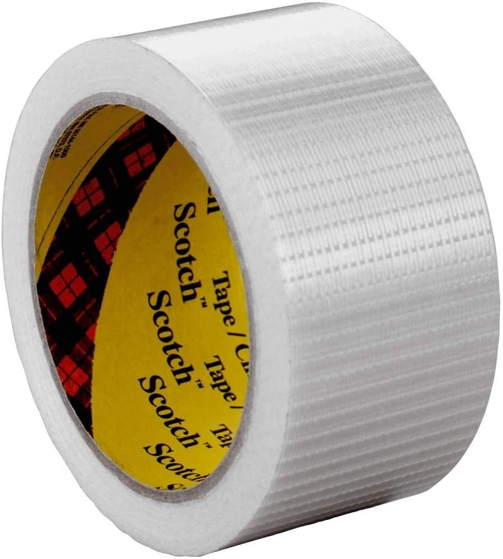 3M 8959 Cross Weave Filament Tape, 25 mm x 50 m, Translucent, Pack of 36