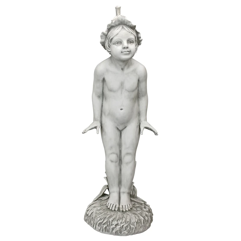 Design Toscano Statue, Resin, Silver, 25.5x28x77.5 cm