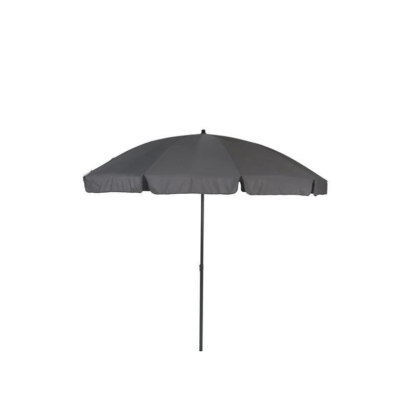 greemotion Parasol Garden Umbrella - Sunshade Canopy in Anthracite - Parasol 2,5m with 10 arms and UV-Protection for Outdoors, Patio, Garden or Yard