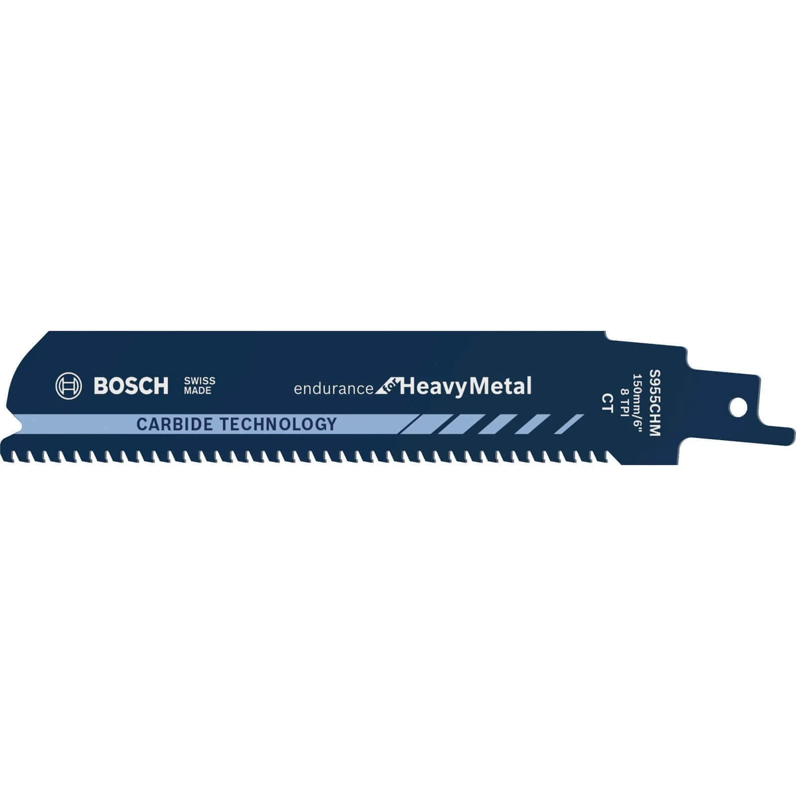 Bosch Professional 10 Pieces Reciprocating Saw Blade S 955 CHM Endurance for Heavy Metal (for Metal, 150 x 25 x 1.25 mm, Accessories for reciprocating saws)