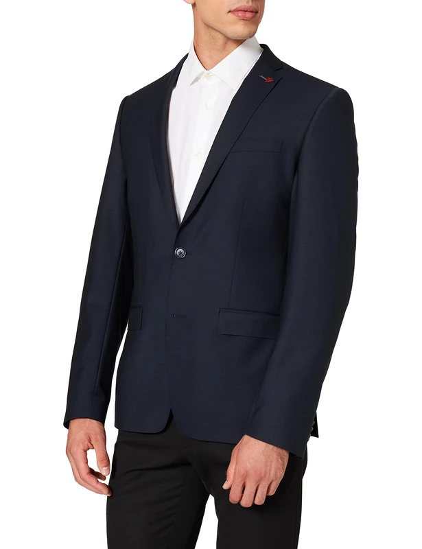 Roy Robson Men's Slim Suit Jacket, Blue (Dark Blue 19), 42S