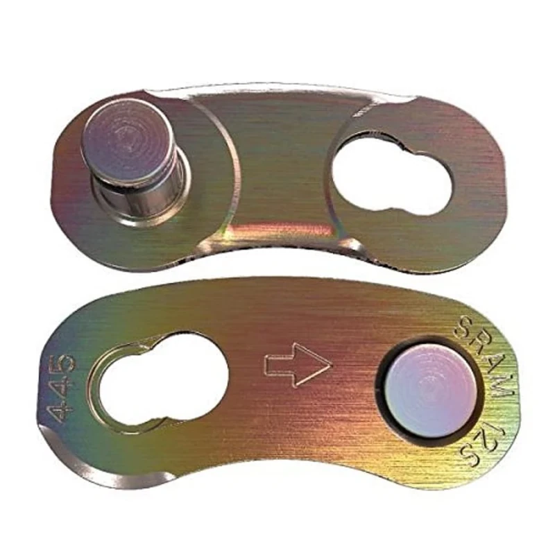 Sram Power Lock 85.2737.270.074 for 12x (Pack of 50 Rainbow Plain Chain, Gold, 50