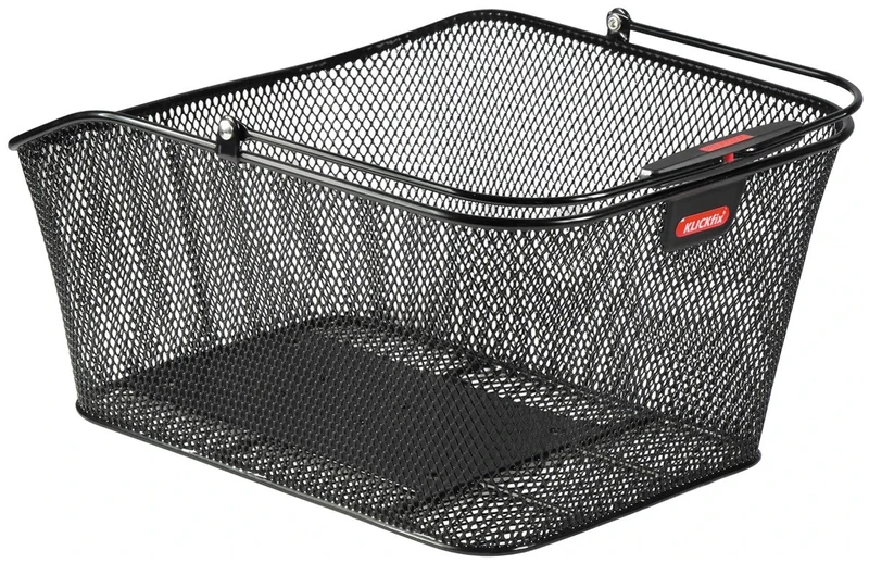 KLICKfix Adult (Unisex) Rear Wheel Basket 2128019540 Rear Wheel Basket, Black, 41 x 21 x 31 cm