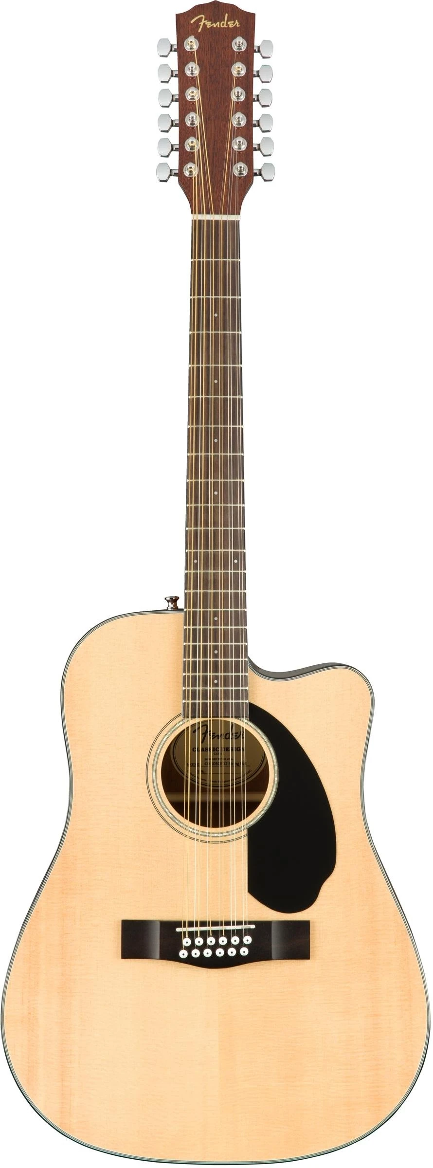 Fender CD-60SCE Dreadnought 12-string, Walnut Fingerboard, Natural