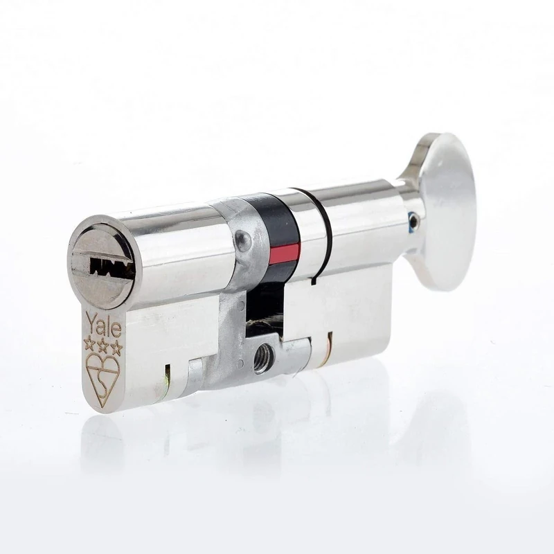 Yale Anti-Snap 3 Star Euro Thumbturn Cylinder, High Security, Nickel Finish, 40:40 (80 mm)
