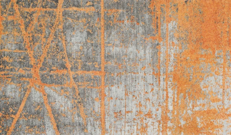 Wash&Dry Doormat, Acrylic Orange, 70 x 120 x 0.9 cm