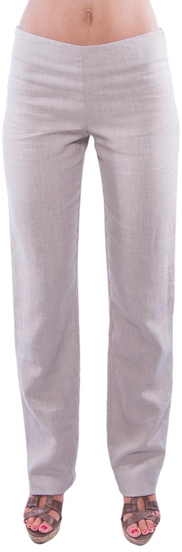 La Higuera de Grazalema Women's Lea Pants, Beige (Natural Linen), 10 - Image 1