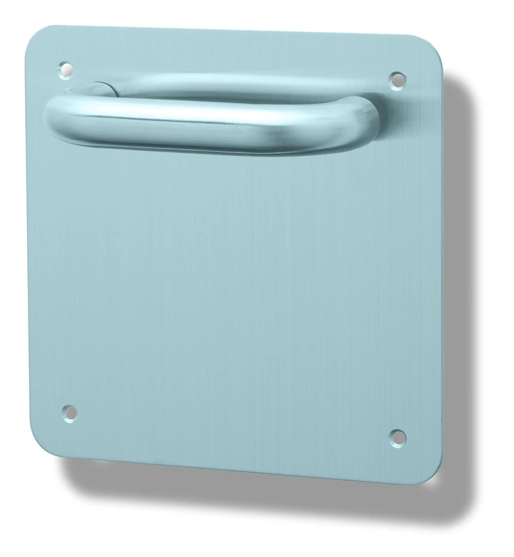 Tesa Assa Abloy MS5C800IS Square Plate Sena Handle. Step. Stainless Steel 304. MA.Sena, Sin bocallave