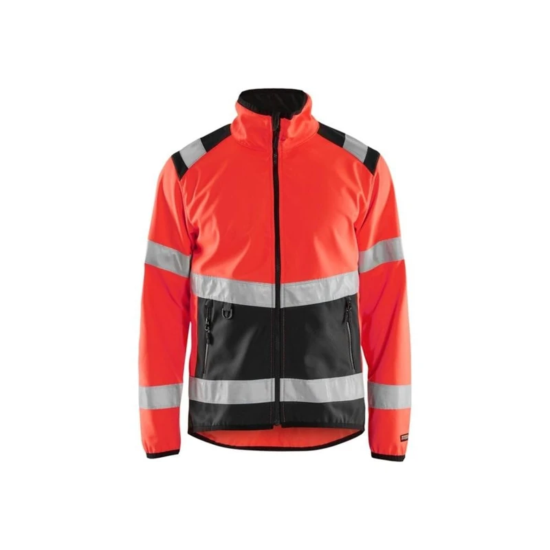 Blakläder 4877251655994XL Size 4X-Large Class 2 High Vis-Softshell Jacket - Red/Black