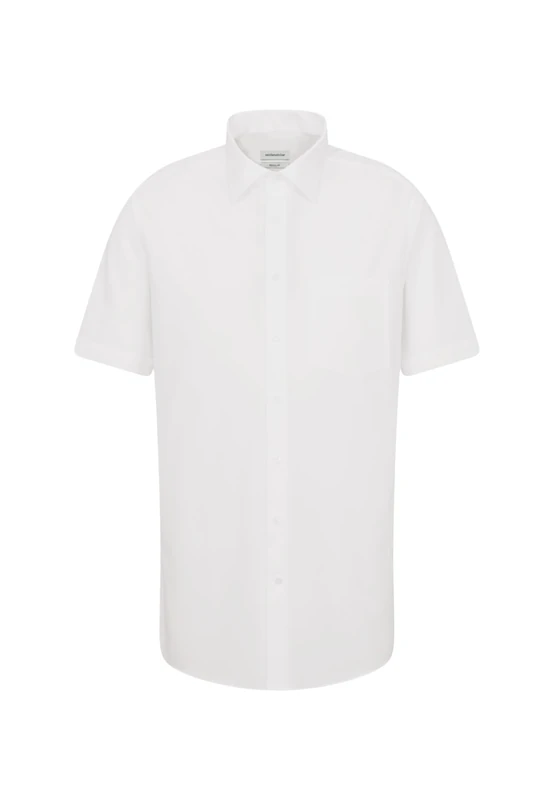 Seidensticker men's business shirt - comfort fit - non-iron - Kent collar - short sleeves - 100% cotton