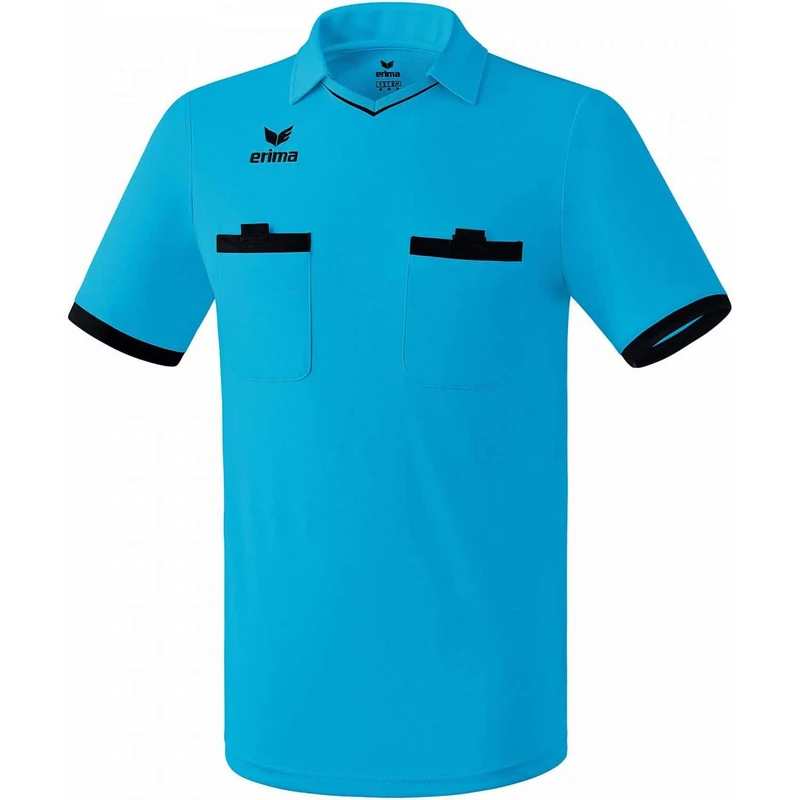Erima Men's Saragossa Referee Jersey - Blue/Black, Large