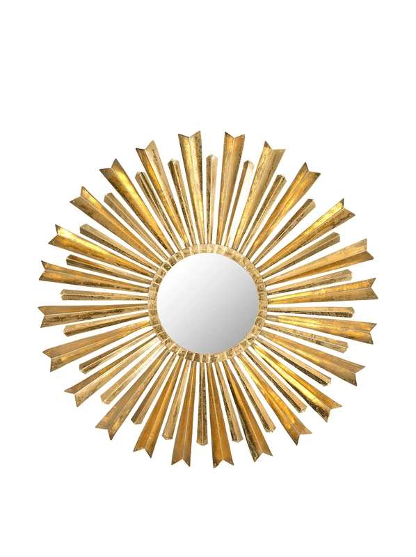 SAFAVIEH Decorative Hanging Wall Mirror for Living Room, Bedroom, Hallway, in Antique Gold, 3 X 84 X 83.82