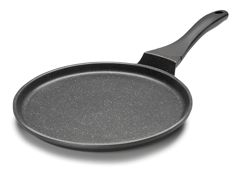Lacor 24137 Cast Aluminium Eco-Piedra Crepe Maker, 24 cm, Black - Image 1