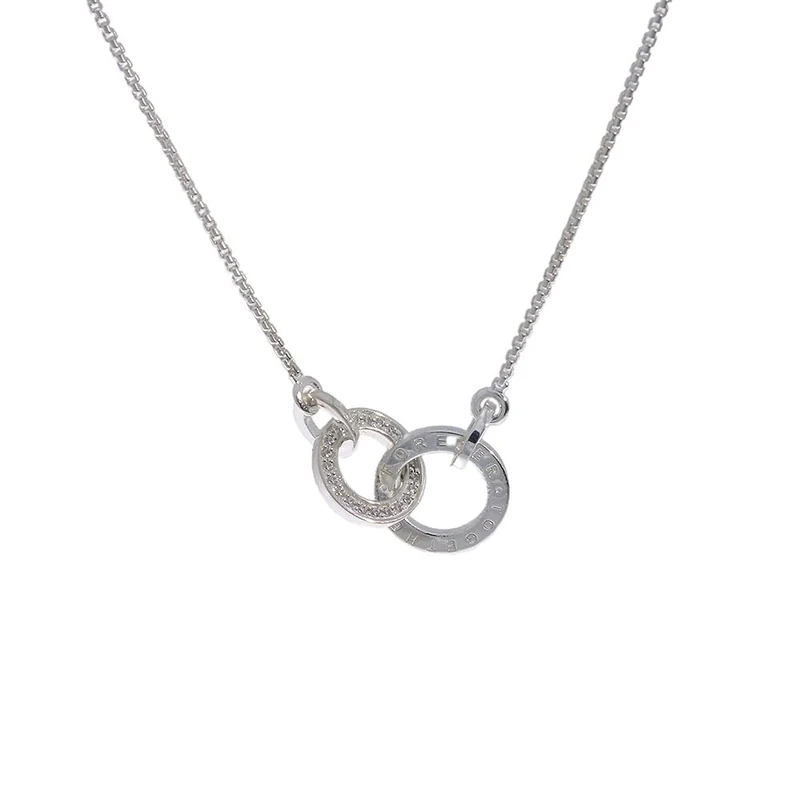 THOMAS SABO Women's Together Forever Silver Zirconia Necklace of Length 40-45cm SCKE150159