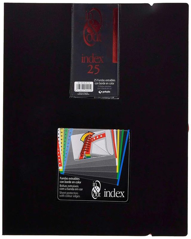 grafoplas – Folder 25 Sleeves, A4 A4 Black